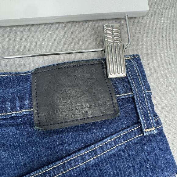 Levi's Made & Crafted Jeans Womens 27 Blue 501 Crop Button Fly Selvedge Denim - Picture 7 of 15